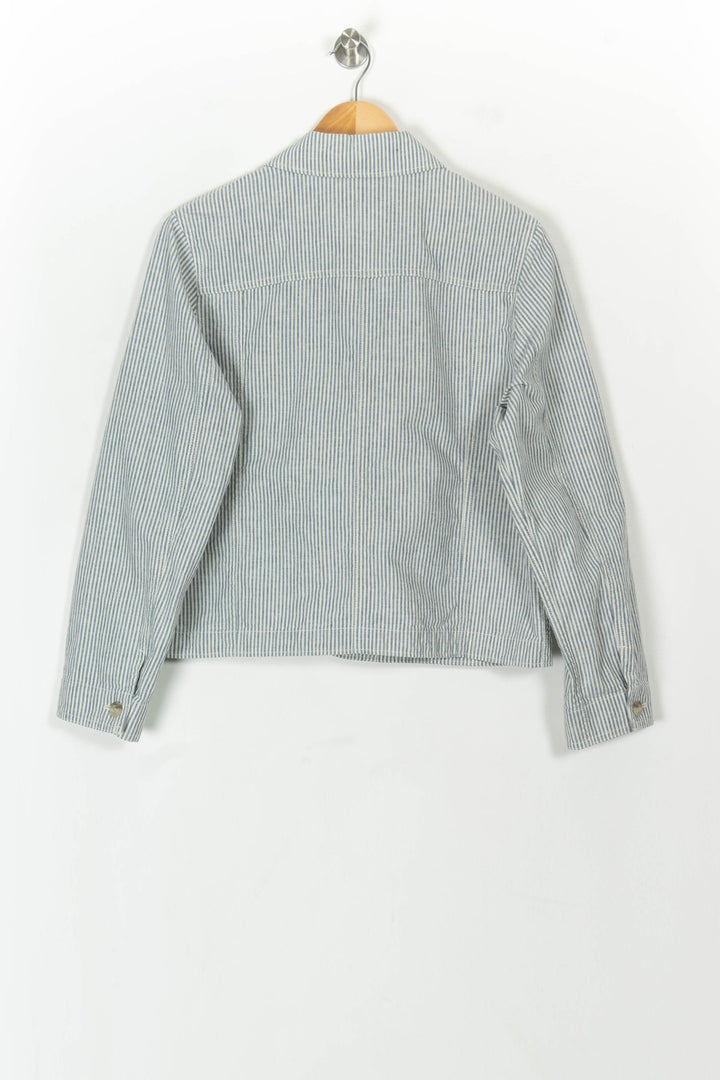 Veste Rayée Bleue et Blanche - Taille M/38 de la marque Comptoir des Cotonniers | PARAD119061 - Vendu par Paradigme - Image 5
