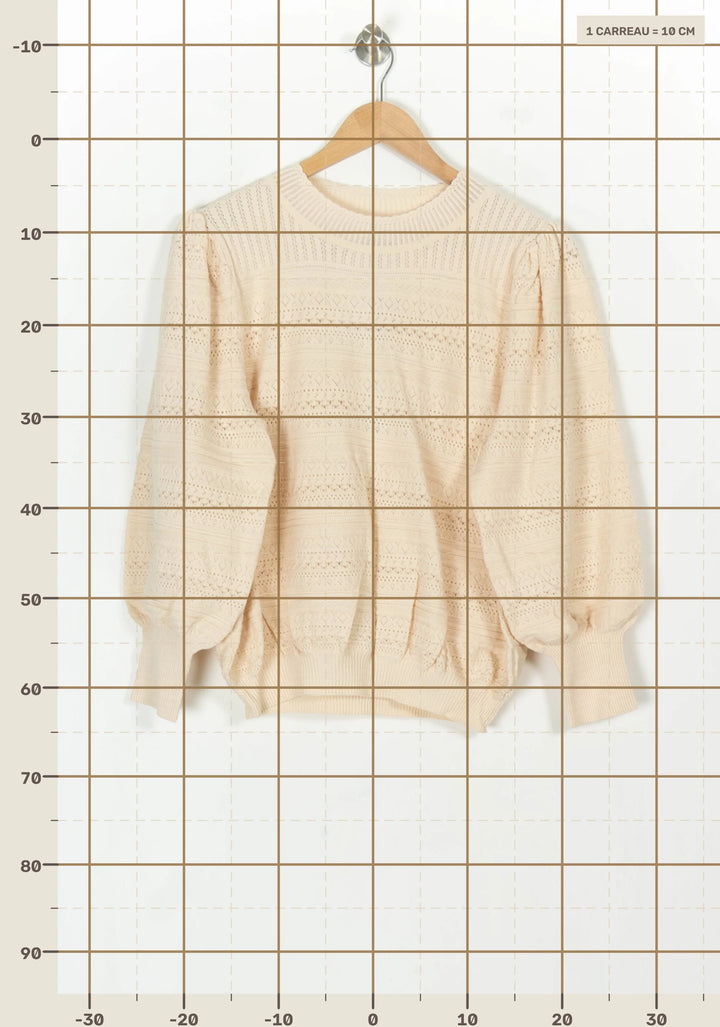 Pull Beige - Taille XL/42 de la marque Petite Mendigote | PARAD119065 - Vendu par Paradigme - Image 4