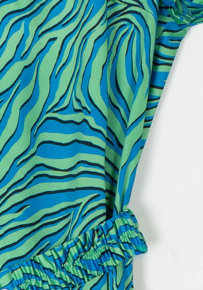 Robe Courte Verte et Bleue - Taille M/38 de la marque IKKS | PARAD119068 - Vendu par Paradigme - Image 3