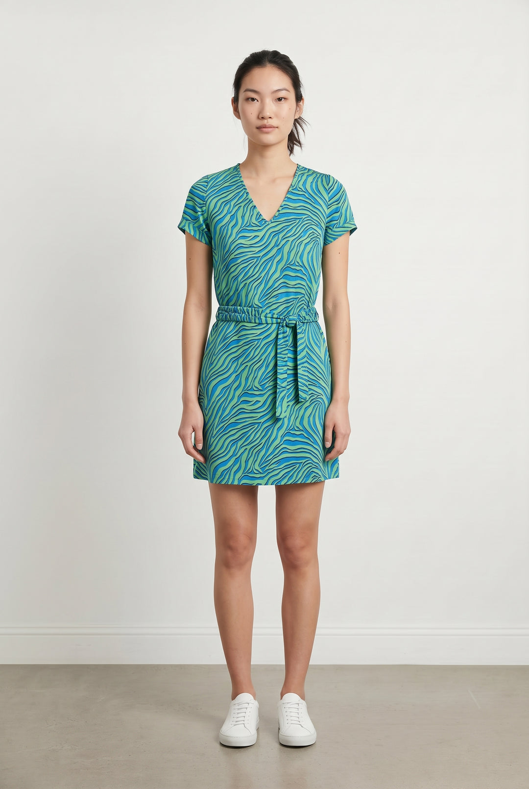 Robe Courte Verte et Bleue - Taille M/38 de la marque IKKS | PARAD119068 - Vendu par Paradigme - Image 1