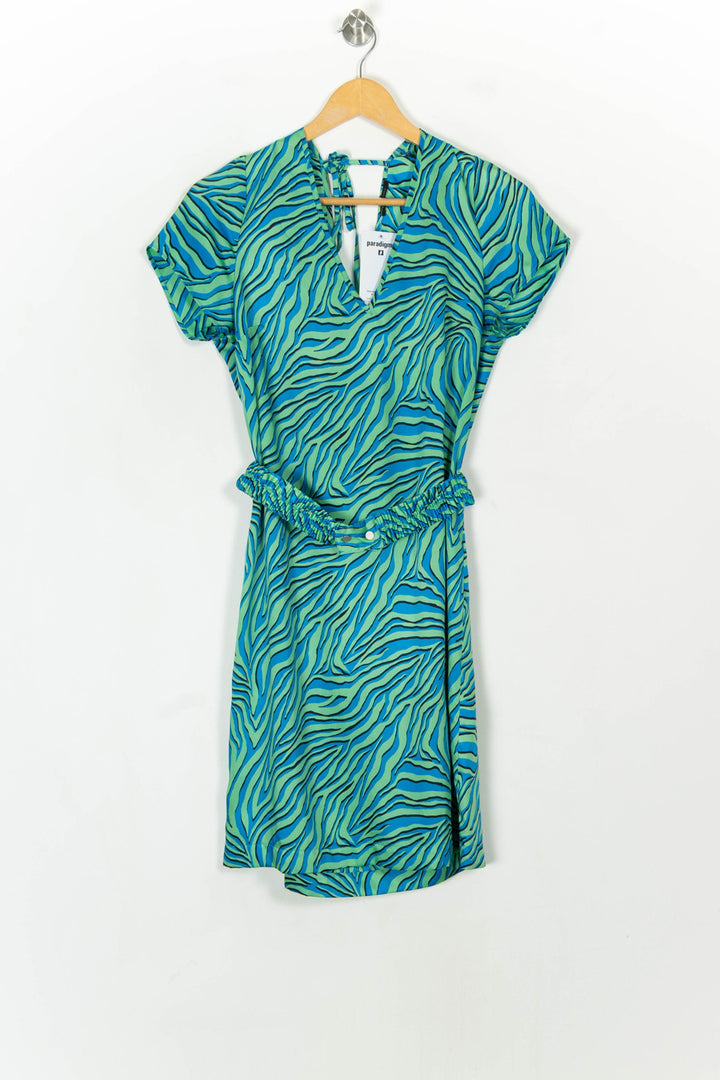 Robe Courte Verte et Bleue - Taille M/38 de la marque IKKS | PARAD119068 - Vendu par Paradigme - Image 2