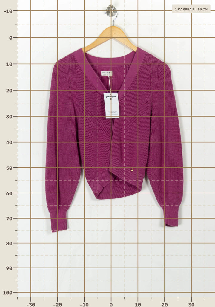 Cardigan Cache-Cœur Rose - Taille S/36 de la marque Des petits hauts | PARAD119071 - Vendu par Paradigme - Image 4