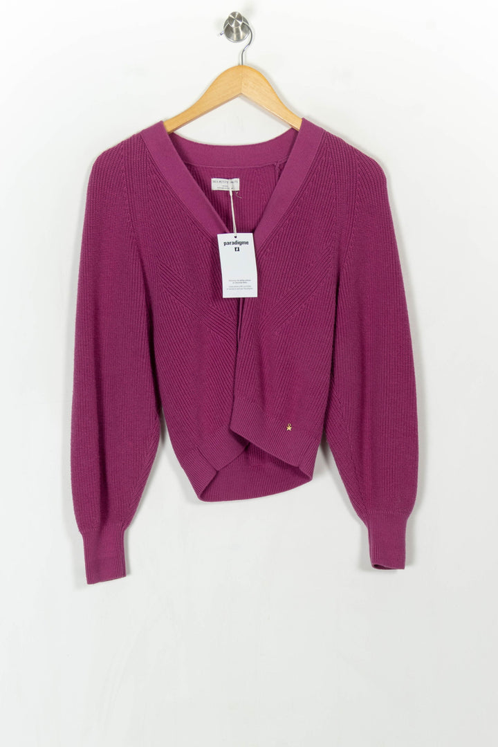 Cardigan Cache-Cœur Rose - Taille S/36 de la marque Des petits hauts | PARAD119071 - Vendu par Paradigme - Image 2