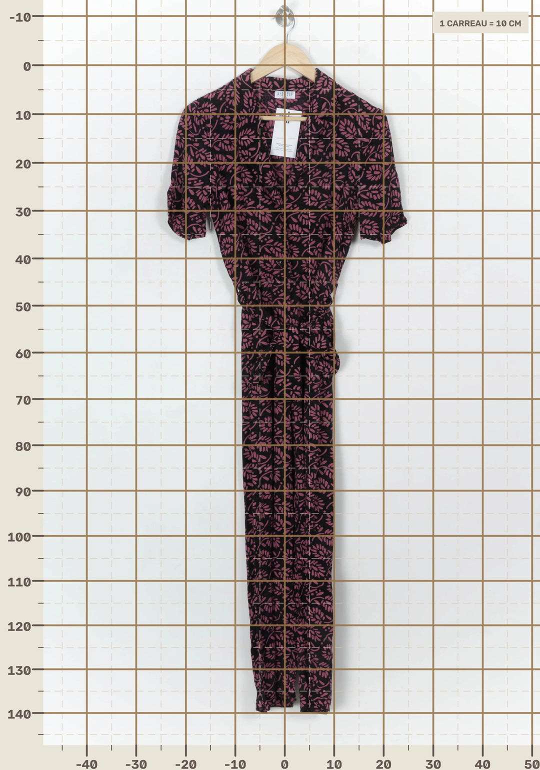 Combinaison Noire et Rose - Taille L/40 de la marque Claudie Pierlot | PARAD119072 - Vendu par Paradigme - Image 4