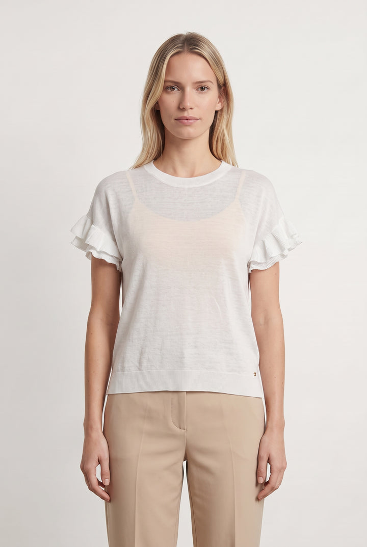 Pull Blanc - Taille M/38 de la marque Des petits hauts | PARAD119073 - Vendu par Paradigme - Image 1