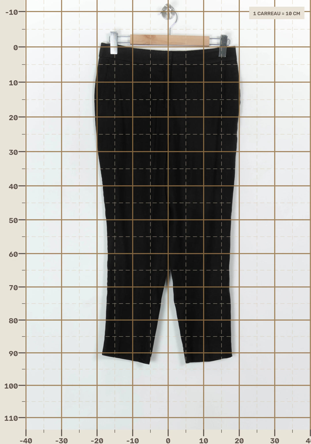 Pantalon Noir - Taille L/40 de la marque Caroll | PARAD119074 - Vendu par Paradigme - Image 4