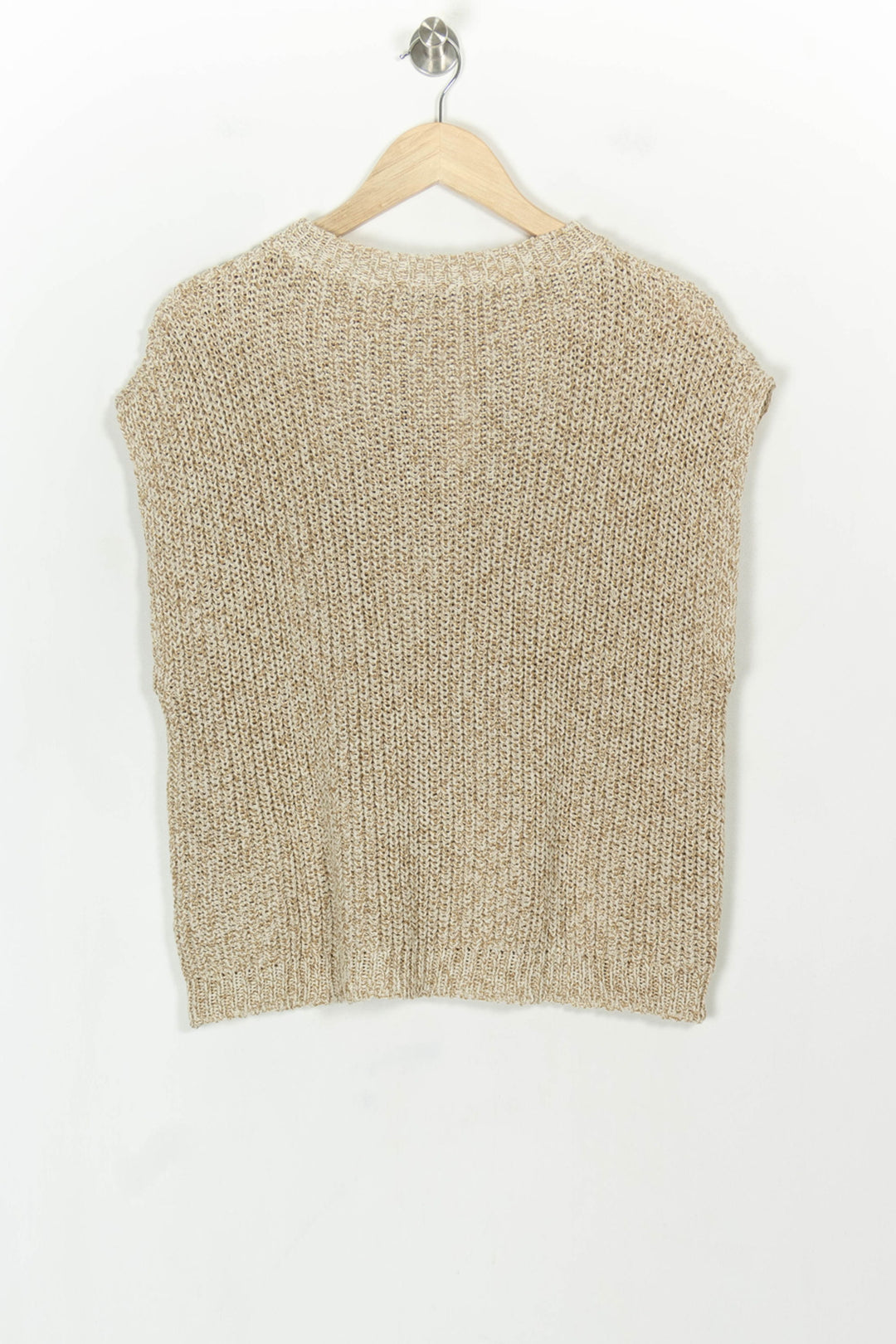 Pull Sans Manches Beige - Taille L/40 de la marque La Fée Maraboutée | PARAD119076 - Vendu par Paradigme - Image 5