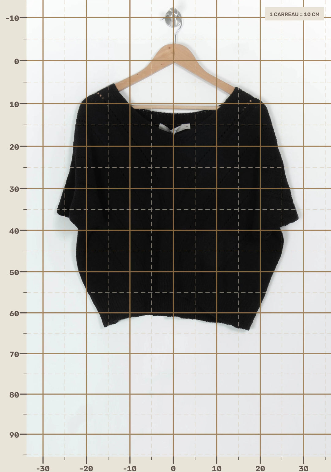 Pull Noir - Taille M/38 de la marque La Fée Maraboutée | PARAD119077 - Vendu par Paradigme - Image 4