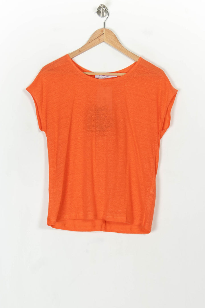 Tee-shirt Orange - Taille XS/34 de la marque La Fée Maraboutée | PARAD119078 - Vendu par Paradigme - Image 2