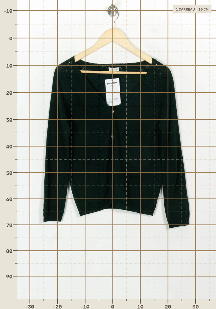 Cardigan Vert - Taille S/36 de la marque Soeur | PARAD119080 - Vendu par Paradigme - Image 4