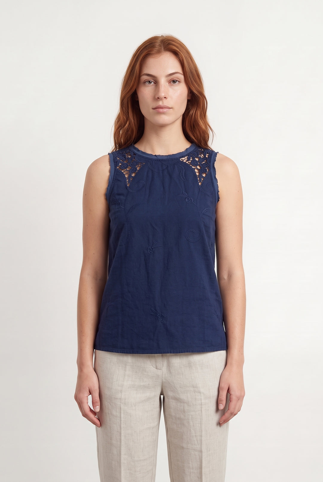 Débardeur Bleu - Taille M/38 de la marque Maje | PARAD119081 - Vendu par Paradigme - Image 1