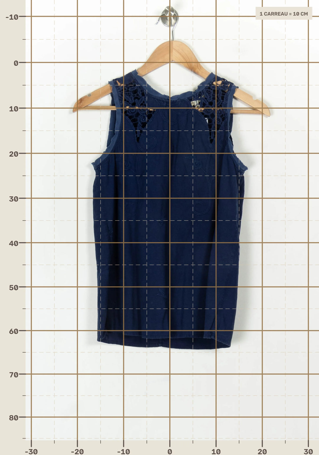 Débardeur Bleu - Taille M/38 de la marque Maje | PARAD119081 - Vendu par Paradigme - Image 4