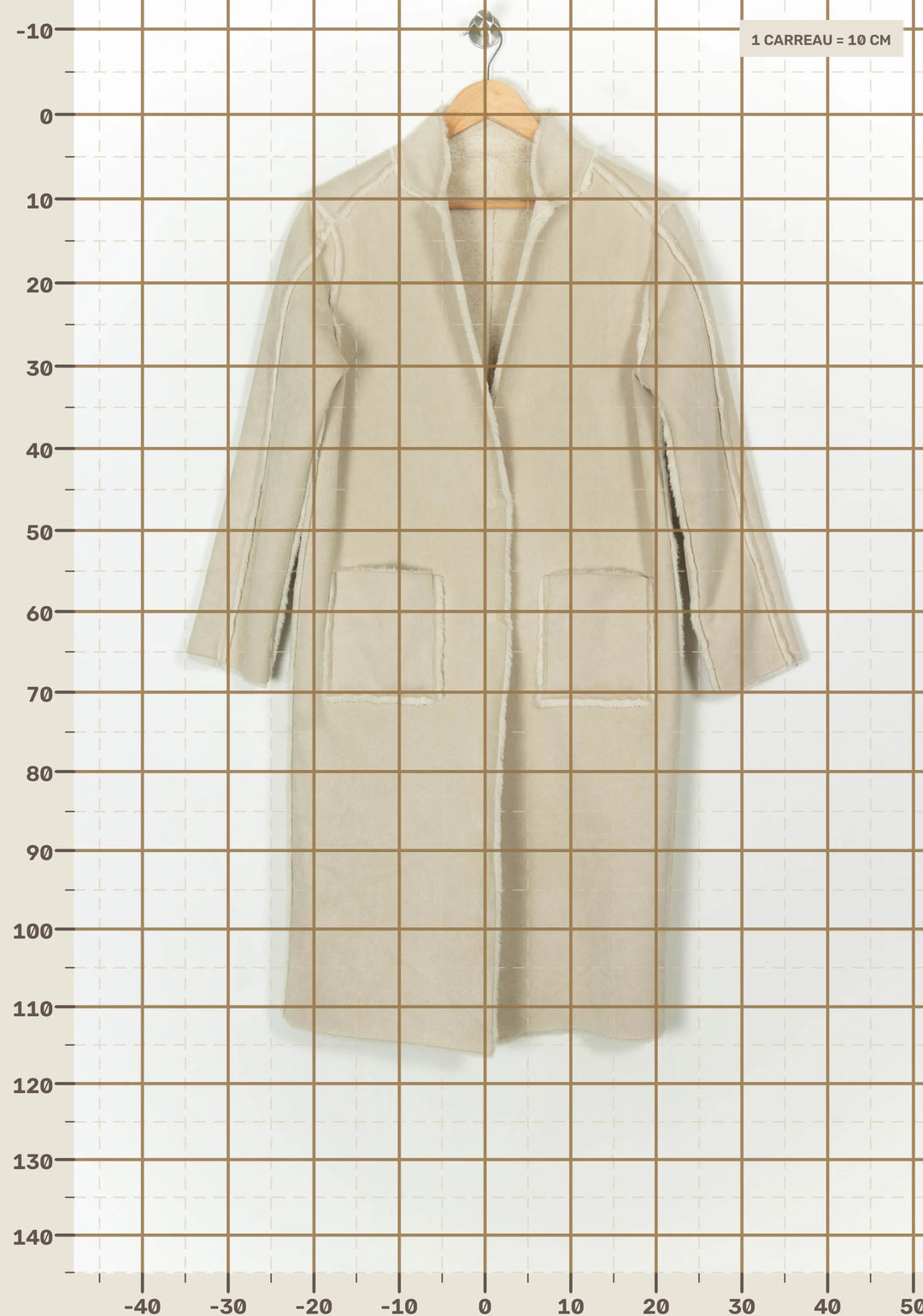 Manteau Beige - Taille S/36 de la marque Suncoo | PARAD119083 - Vendu par Paradigme - Image 4
