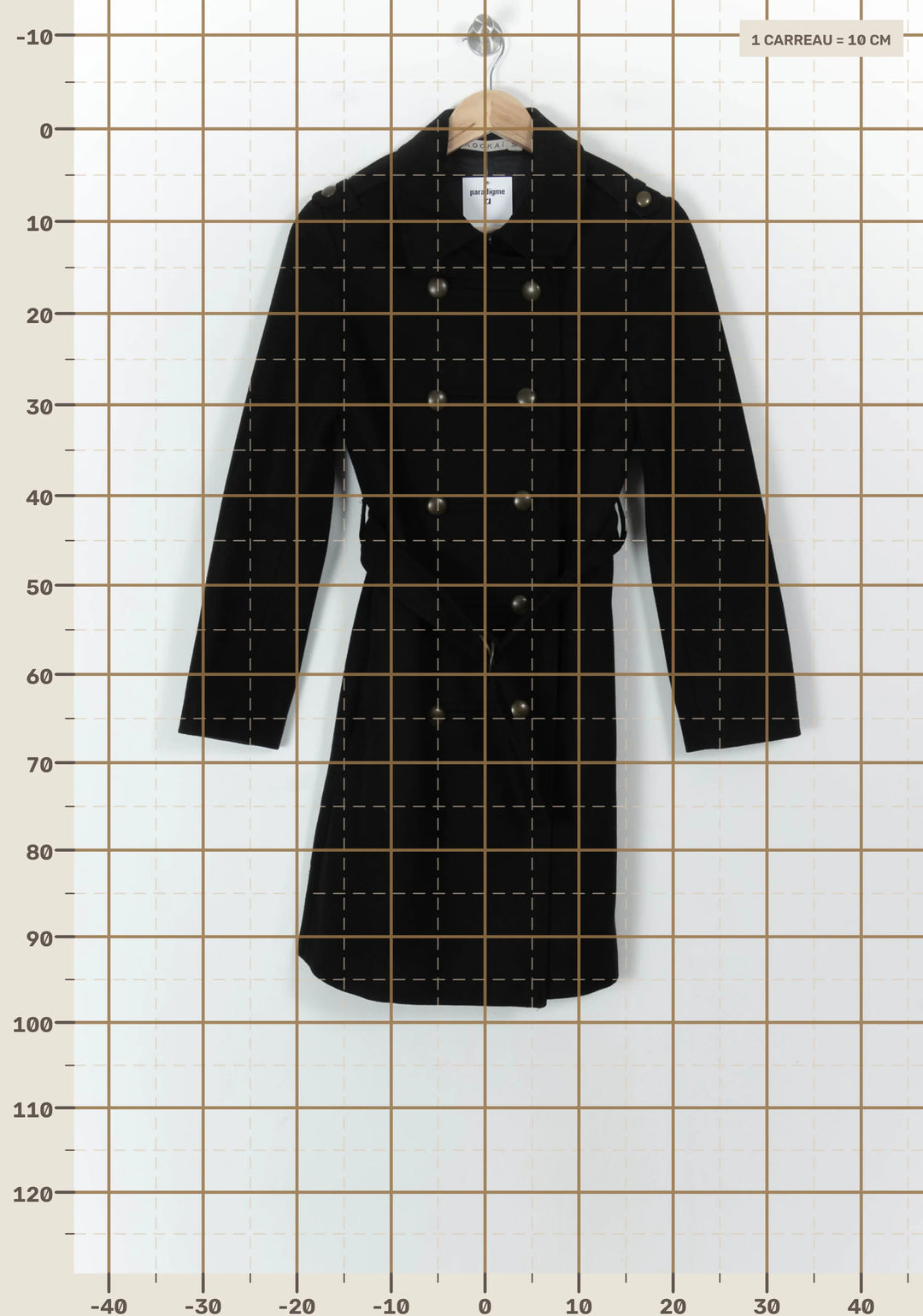 Manteau Noir - Taille S/36 de la marque Kookai | PARAD119084 - Vendu par Paradigme - Image 4