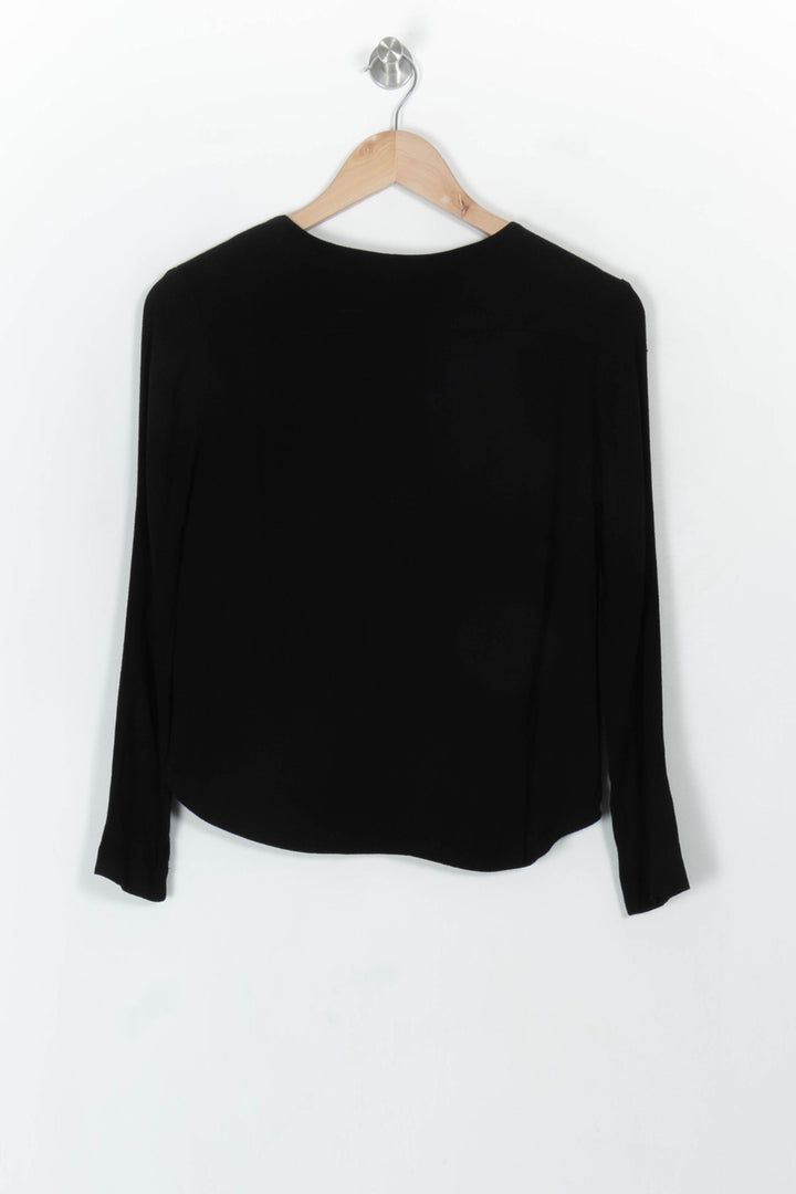 Blouse Noire - Taille M/38 de la marque Sandro | PARAD119093 - Vendu par Paradigme - Image 5