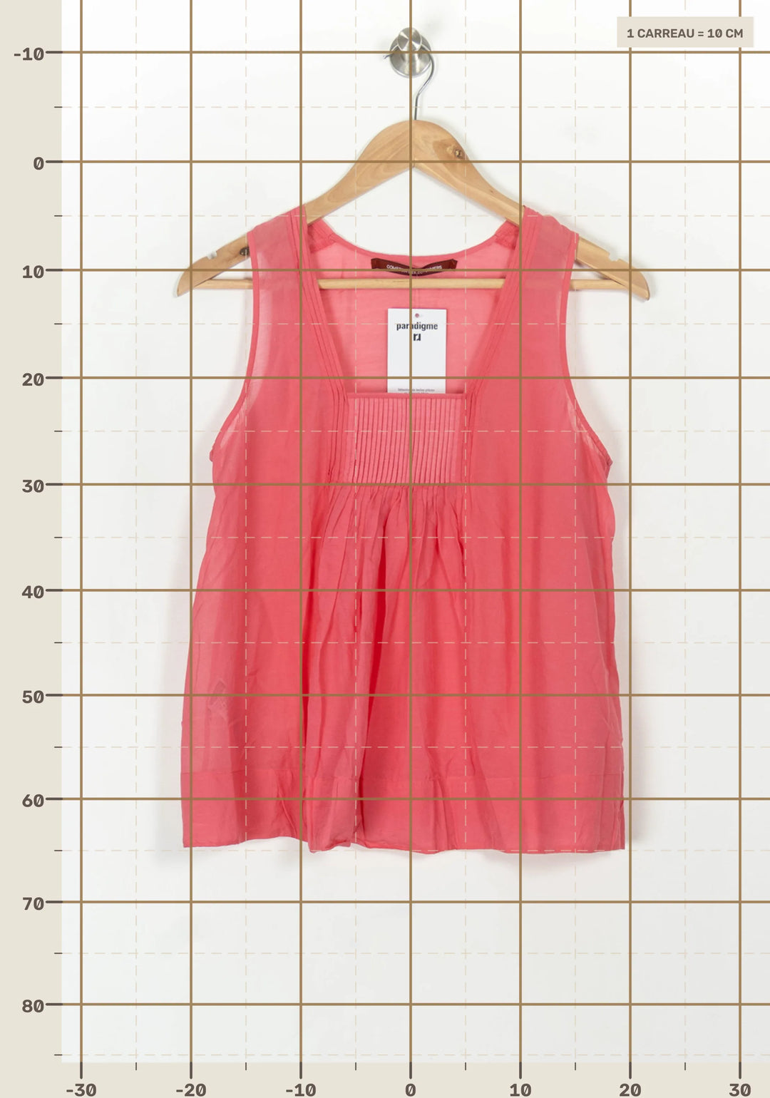 Débardeur Rose - Taille M/38 de la marque Comptoir des Cotonniers | PARAD119094 - Vendu par Paradigme - Image 4