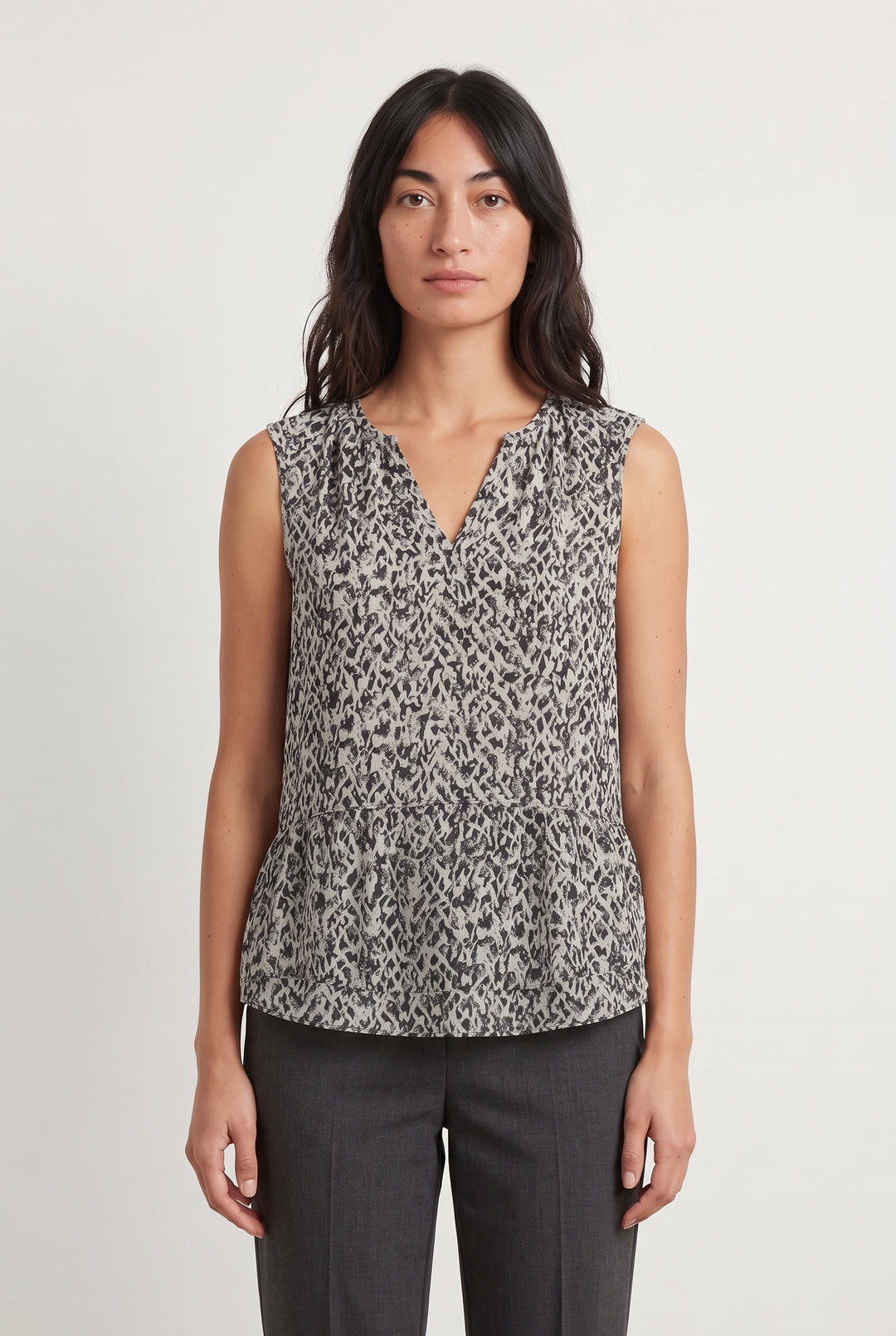 Blouse Grise et Noire - Taille S/36 de la marque Comptoir des Cotonniers | PARAD119095 - Vendu par Paradigme - Image 1