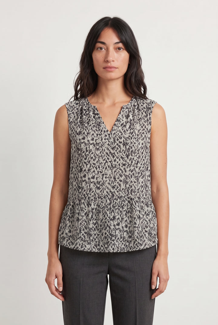 Blouse Grise et Noire - Taille S/36 de la marque Comptoir des Cotonniers | PARAD119095 - Vendu par Paradigme - Image 1