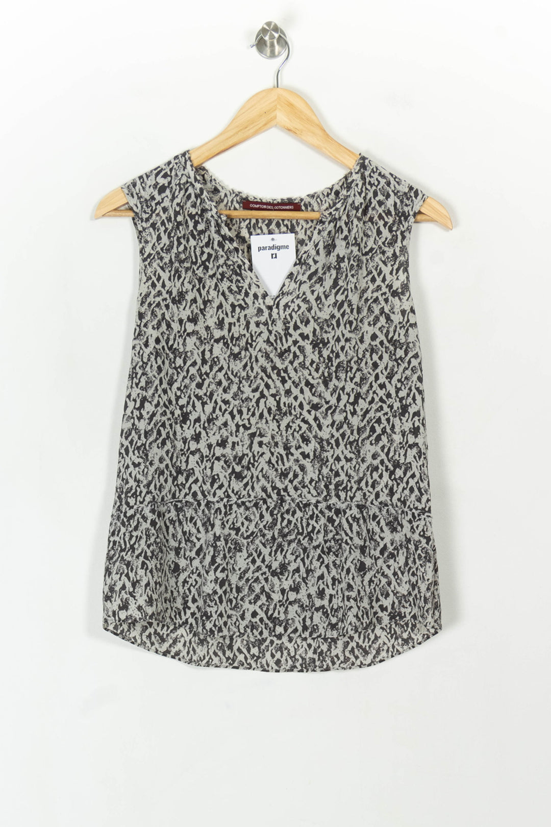 Blouse Grise et Noire - Taille S/36 de la marque Comptoir des Cotonniers | PARAD119095 - Vendu par Paradigme - Image 2