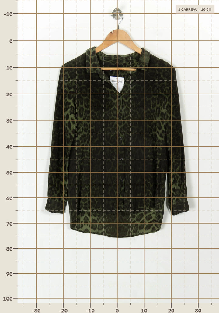 Chemise Verte - Taille XS/34 de la marque The Kooples | PARAD119098 - Vendu par Paradigme - Image 4