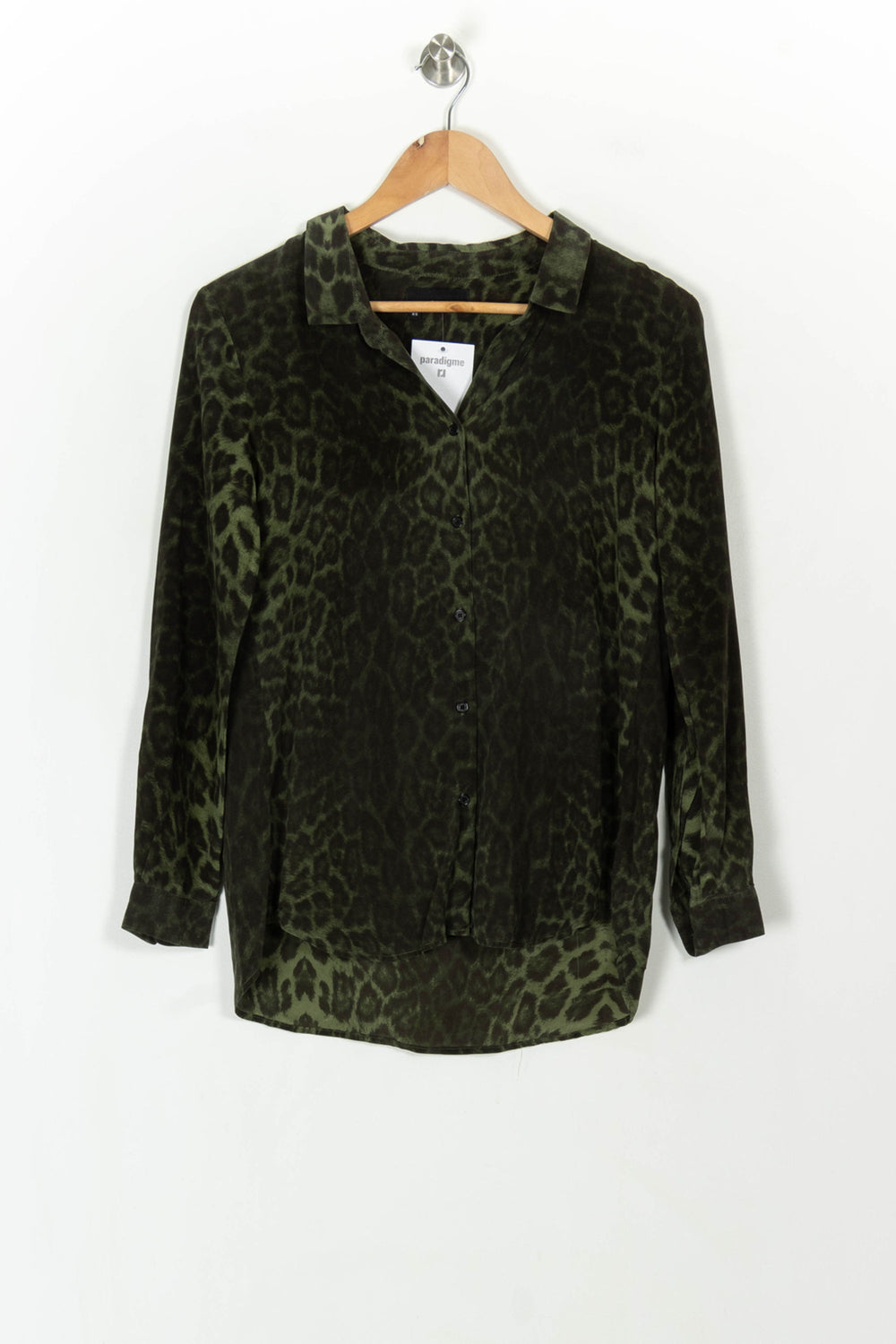 Chemise Verte - Taille XS/34 de la marque The Kooples | PARAD119098 - Vendu par Paradigme - Image 2
