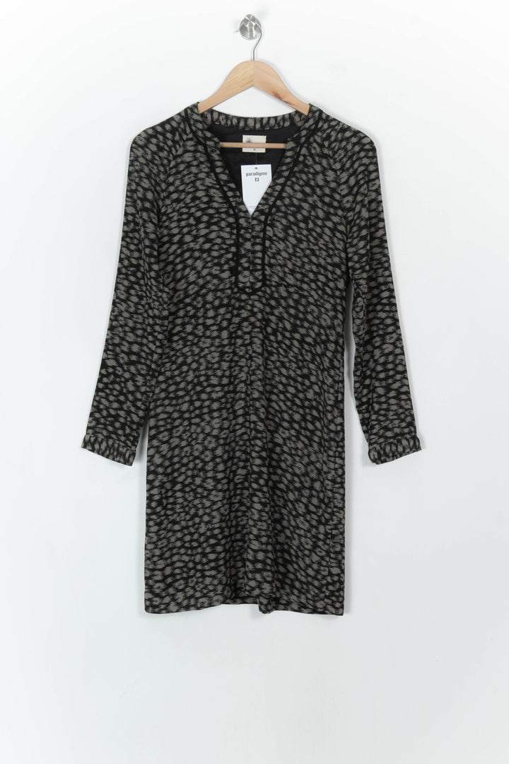 Robe Droite Noire et Grise - Taille M/38 de la marque Stella Forest | PARAD119099 - Vendu par Paradigme - Image 2