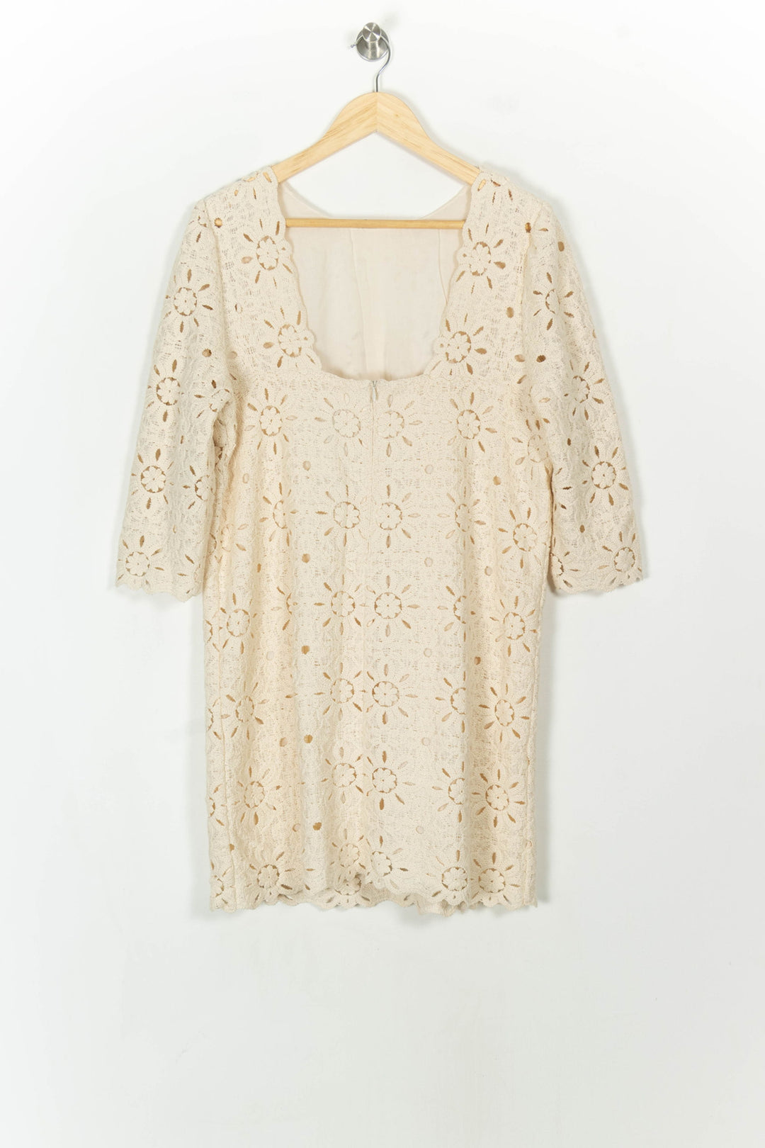 Robe Courte Dentelle Beige - Taille XL/42 de la marque Sézane | PARAD119100 - Vendu par Paradigme - Image 5