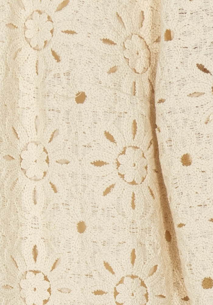 Robe Courte Dentelle Beige - Taille XL/42 de la marque Sézane | PARAD119100 - Vendu par Paradigme - Image 3
