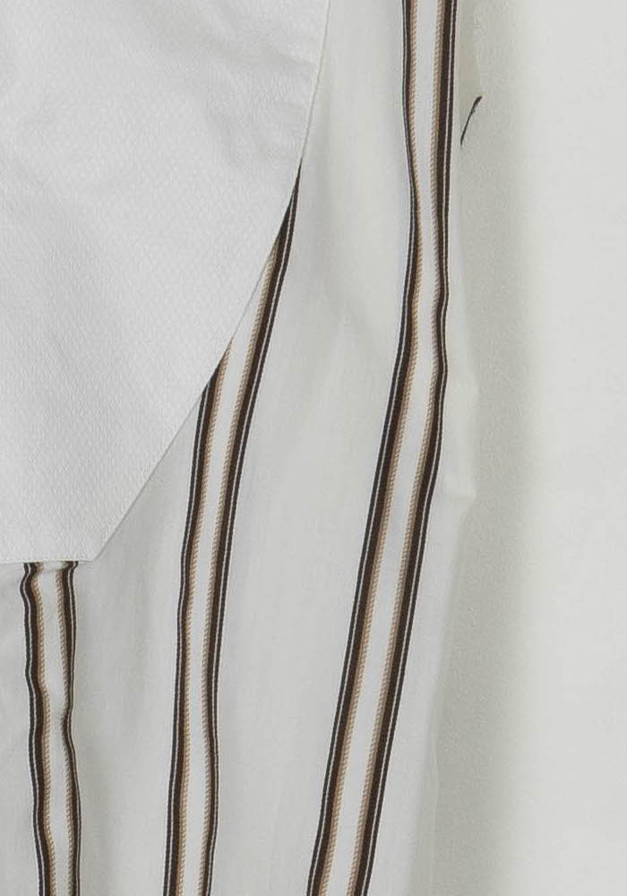 Robe Chemise Blanche et Marron - Taille L/40 de la marque Isabel Marant | PARAD119101 - Vendu par Paradigme - Image 3