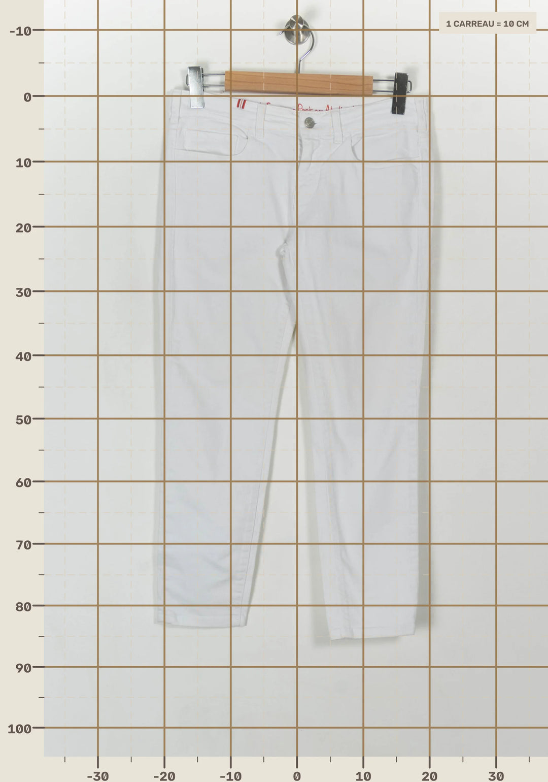Jean Blanc - Taille M/38 de la marque Ines de la Fressange Paris | PARAD119103 - Vendu par Paradigme - Image 4