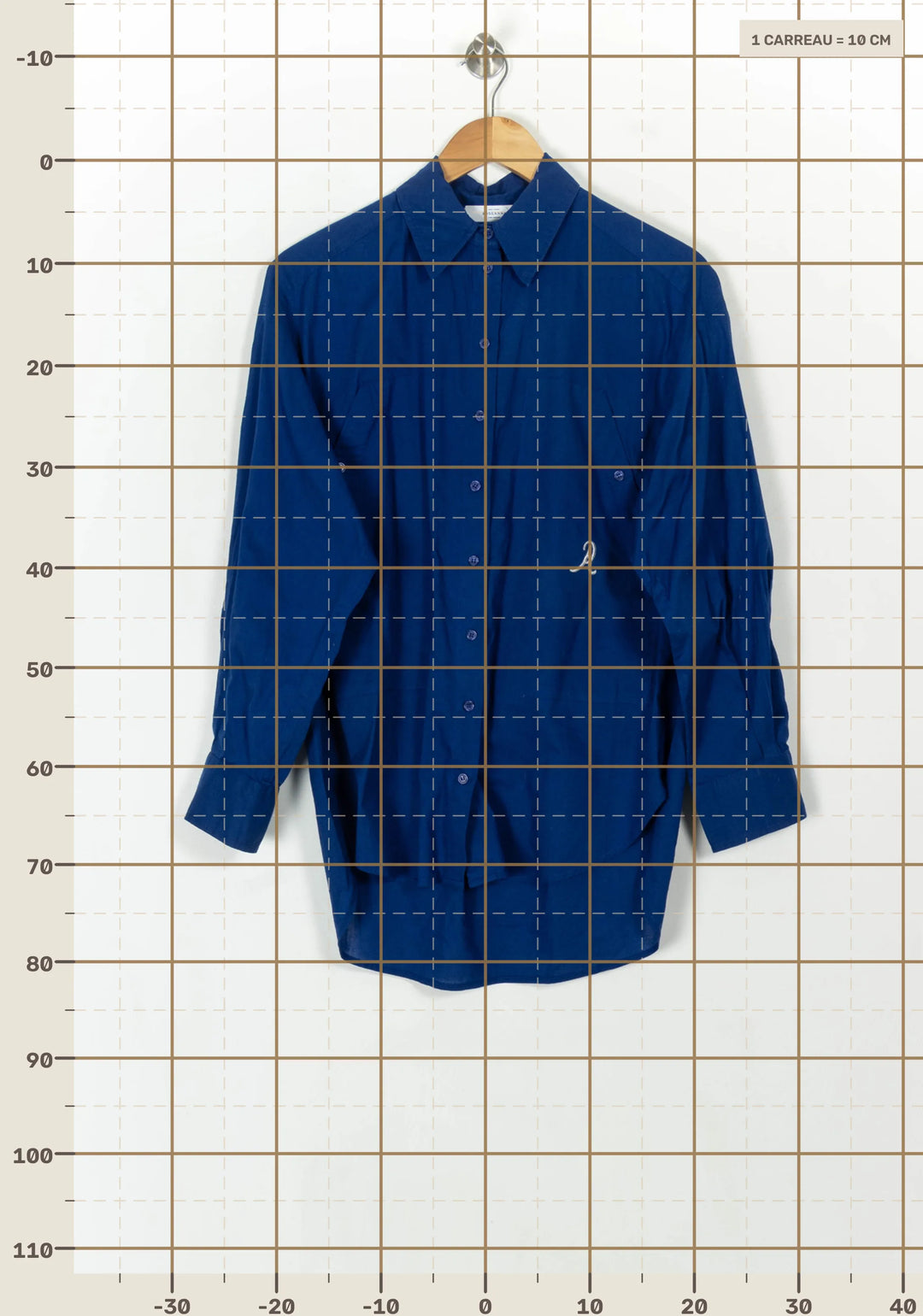 Chemise Bleue - Taille S/36 de la marque Roseanna | PARAD119105 - Vendu par Paradigme - Image 4