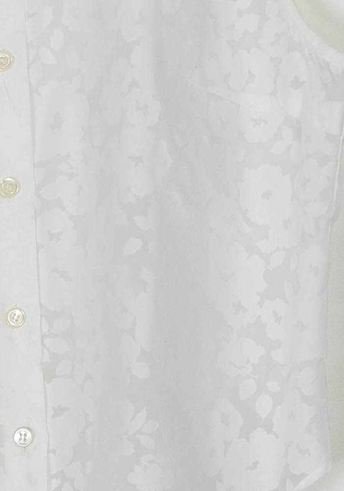 Chemisier Sans Manches Blanc - Taille L/40 de la marque Agnès b. | PARAD119107 - Vendu par Paradigme - Image 3