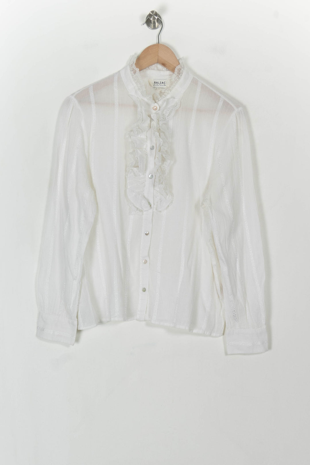Blouse Blanche - Taille L/40 de la marque Balzac Paris | PARAD119108 - Vendu par Paradigme - Image 2