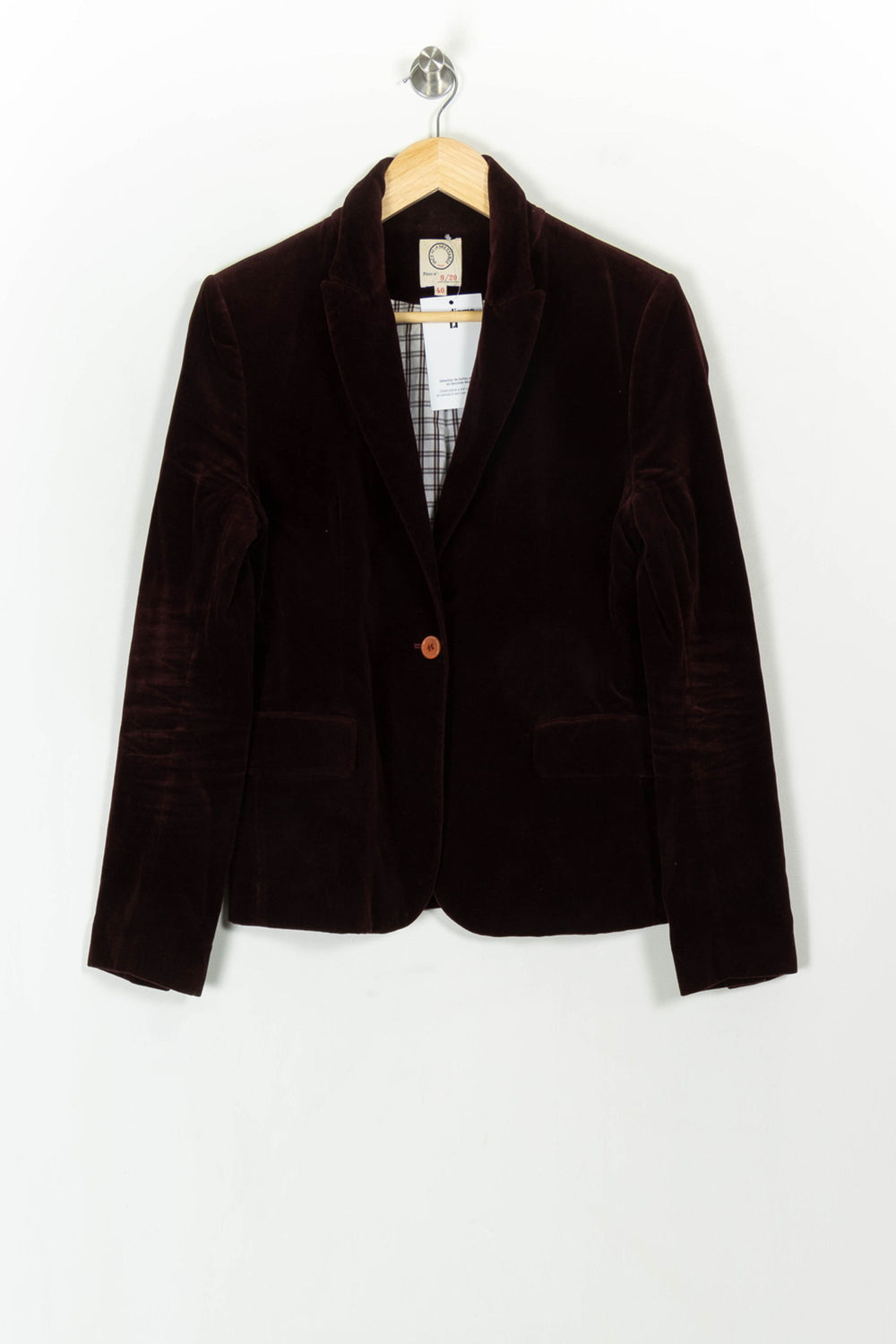 Blazer Bordeaux - Taille L/40 de la marque Ines de la Fressange Paris | PARAD119112 - Vendu par Paradigme - Image 2