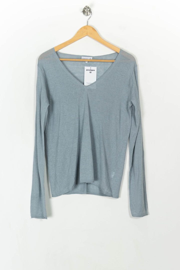 Gilet Bleu - Taille L/40 de la marque Agnès b. | PARAD119114 - Vendu par Paradigme - Image 2