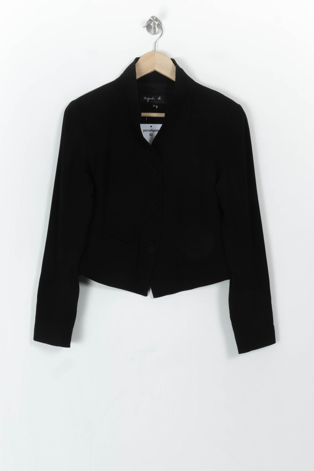 Veste Noire - Taille XL/42 de la marque Agnès b. | PARAD119117 - Vendu par Paradigme - Image 2
