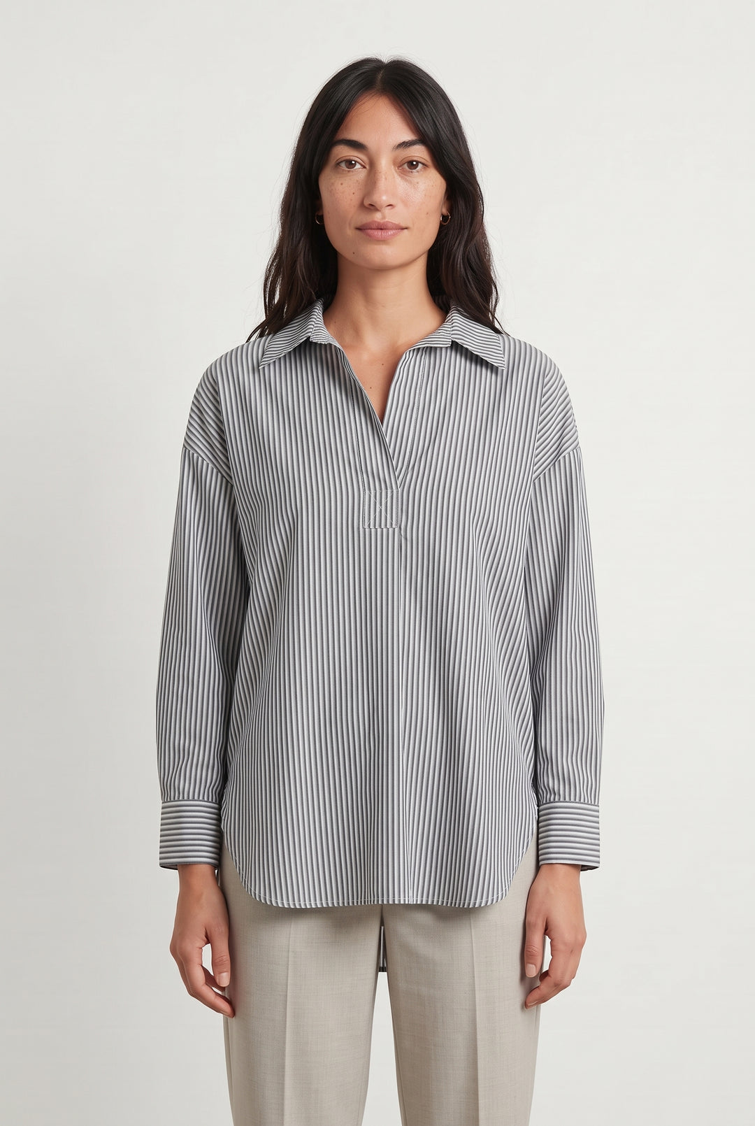 Blouse Rayée Bleue et Blanche - Taille S/36 de la marque La Fée Maraboutée | PARAD119118 - Vendu par Paradigme - Image 1