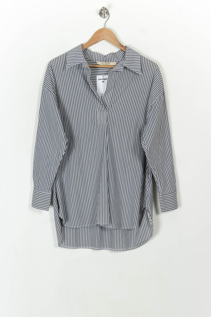 Blouse Rayée Bleue et Blanche - Taille S/36 de la marque La Fée Maraboutée | PARAD119118 - Vendu par Paradigme - Image 2