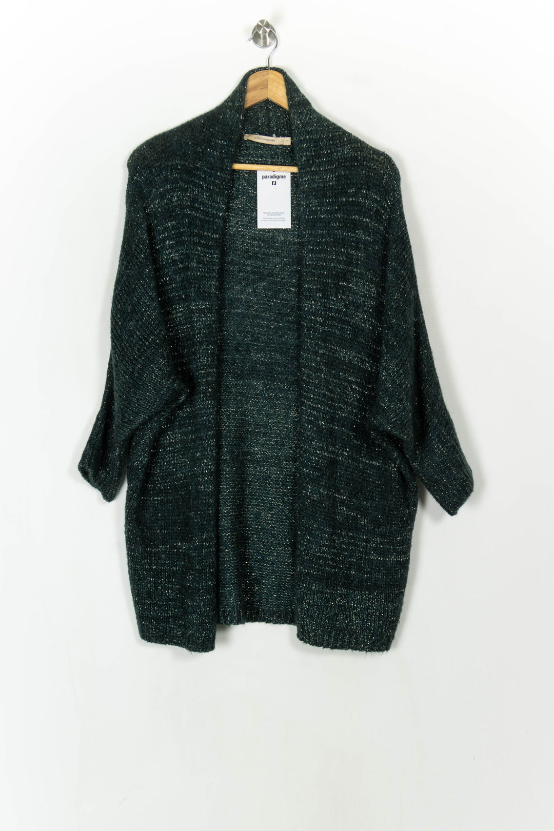 Cardigan Vert - Taille S/36 de la marque La Fée Maraboutée | PARAD119119 - Vendu par Paradigme - Image 2