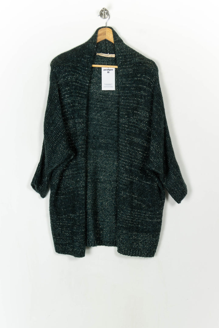 Cardigan Vert - Taille S/36 de la marque La Fée Maraboutée | PARAD119119 - Vendu par Paradigme - Image 2
