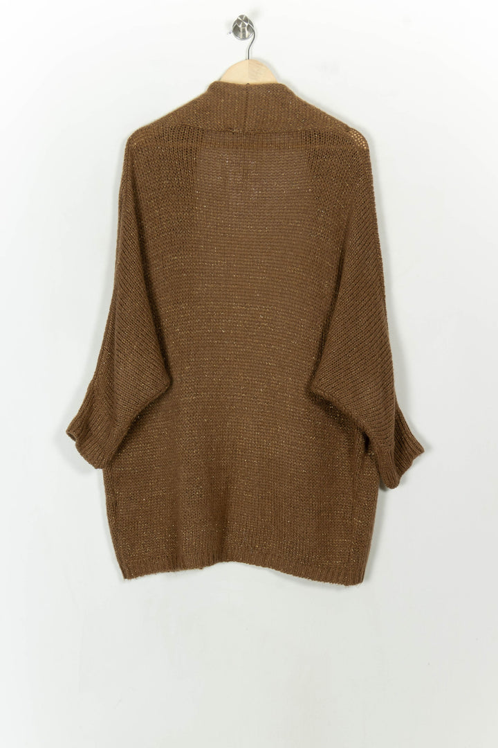 Gilet Marron - Taille S/36 de la marque La Fée Maraboutée | PARAD119121 - Vendu par Paradigme - Image 5