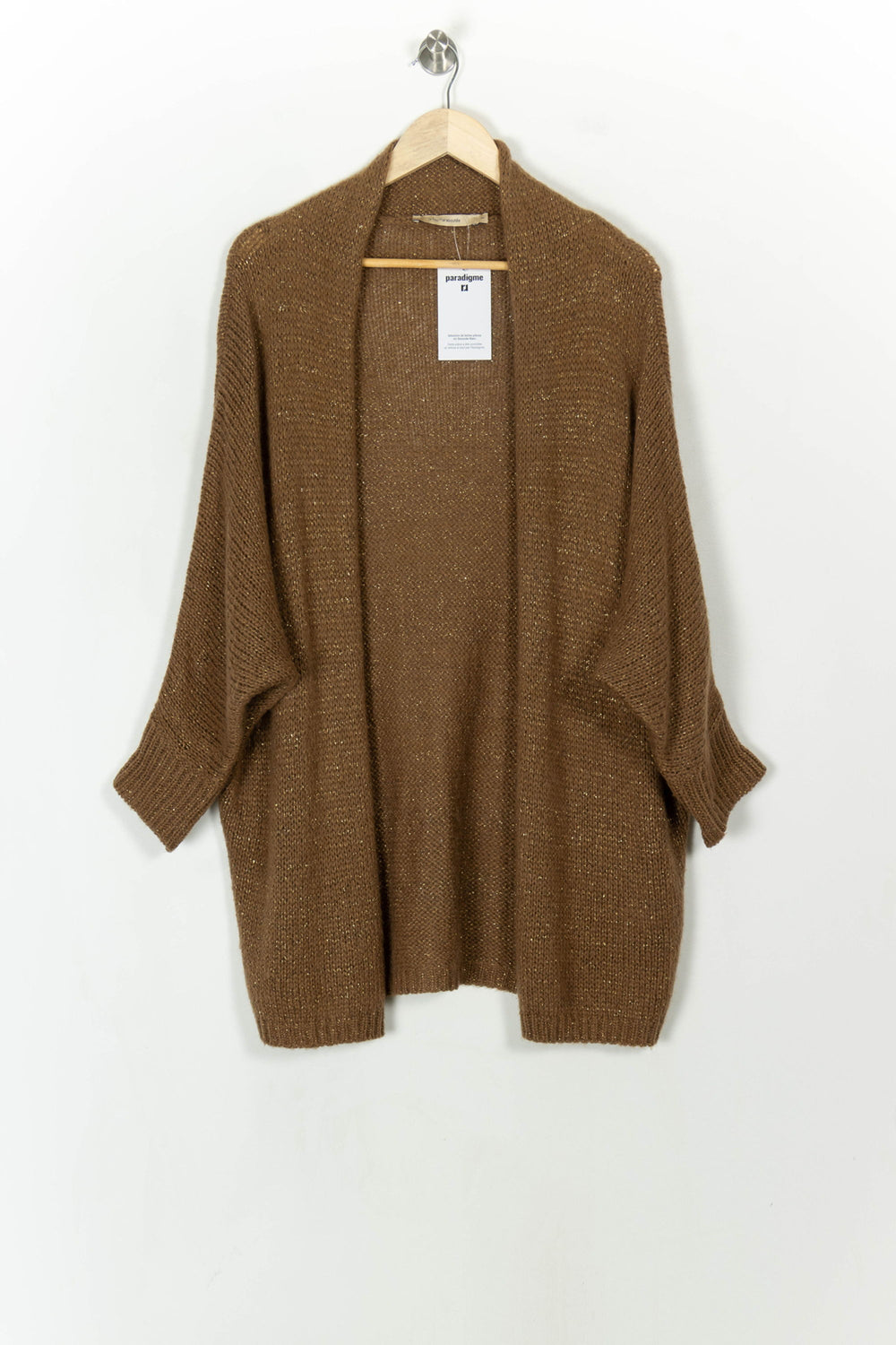 Gilet Marron - Taille S/36 de la marque La Fée Maraboutée | PARAD119121 - Vendu par Paradigme - Image 2