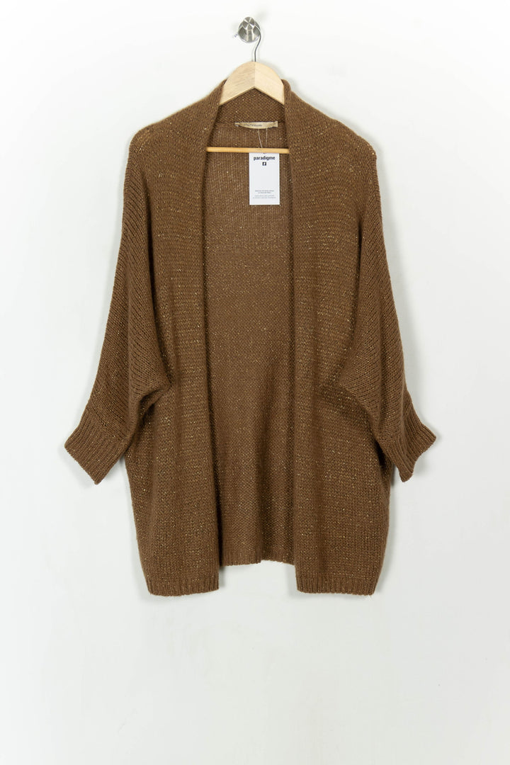 Gilet Marron - Taille S/36 de la marque La Fée Maraboutée | PARAD119121 - Vendu par Paradigme - Image 2