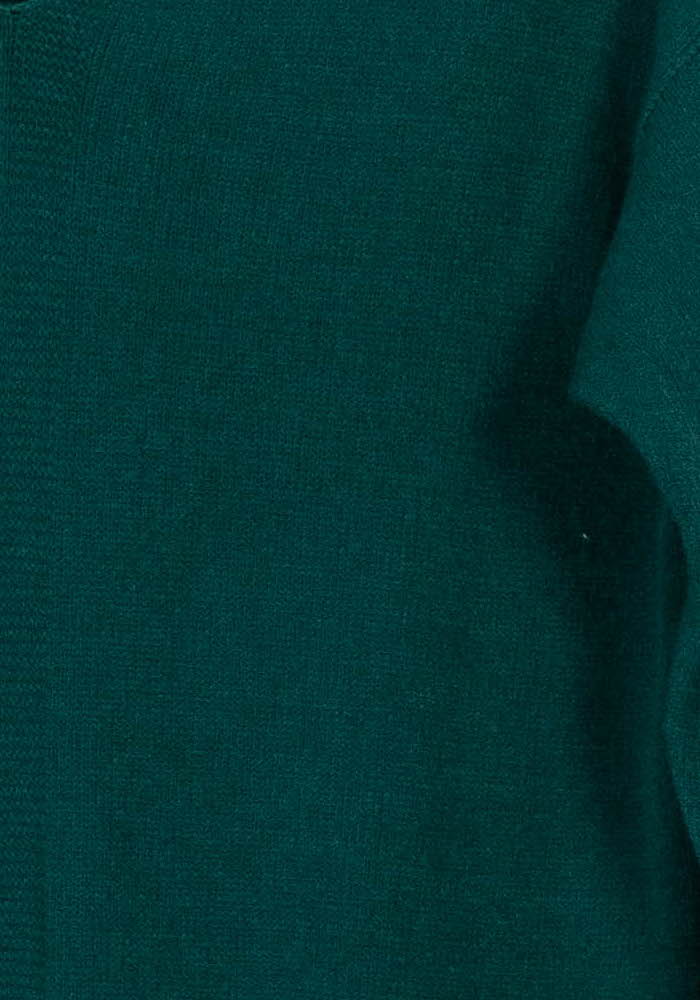 Robe Pull Verte - Taille XS/34 de la marque La Fée Maraboutée | PARAD119122 - Vendu par Paradigme - Image 3