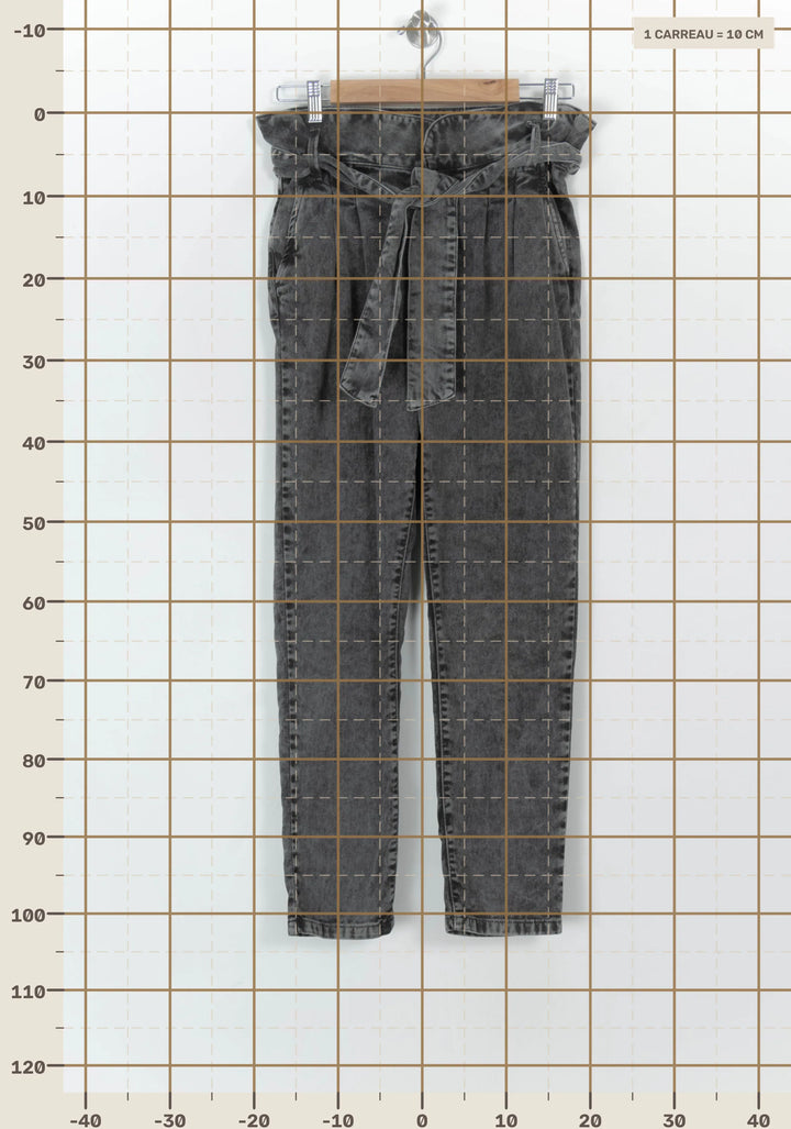 Jean Gris Lasanble - Taille S/36 de la marque Sézane | PARAD119123 - Vendu par Paradigme - Image 4