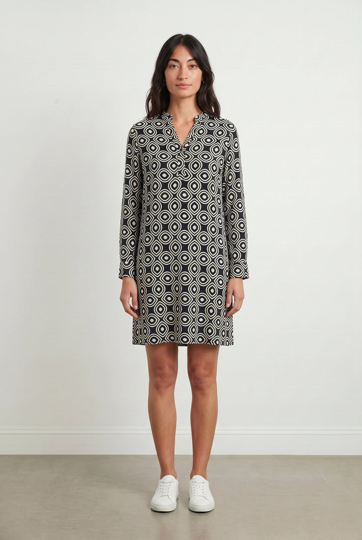Robe Noire et Blanche - Taille S/36 de la marque La Fée Maraboutée | PARAD119124 - Vendu par Paradigme - Image 1