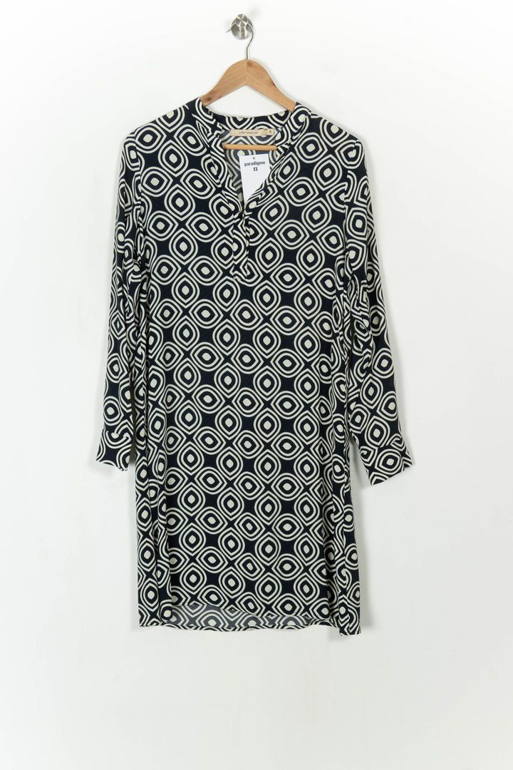 Robe Noire et Blanche - Taille S/36 de la marque La Fée Maraboutée | PARAD119124 - Vendu par Paradigme - Image 2