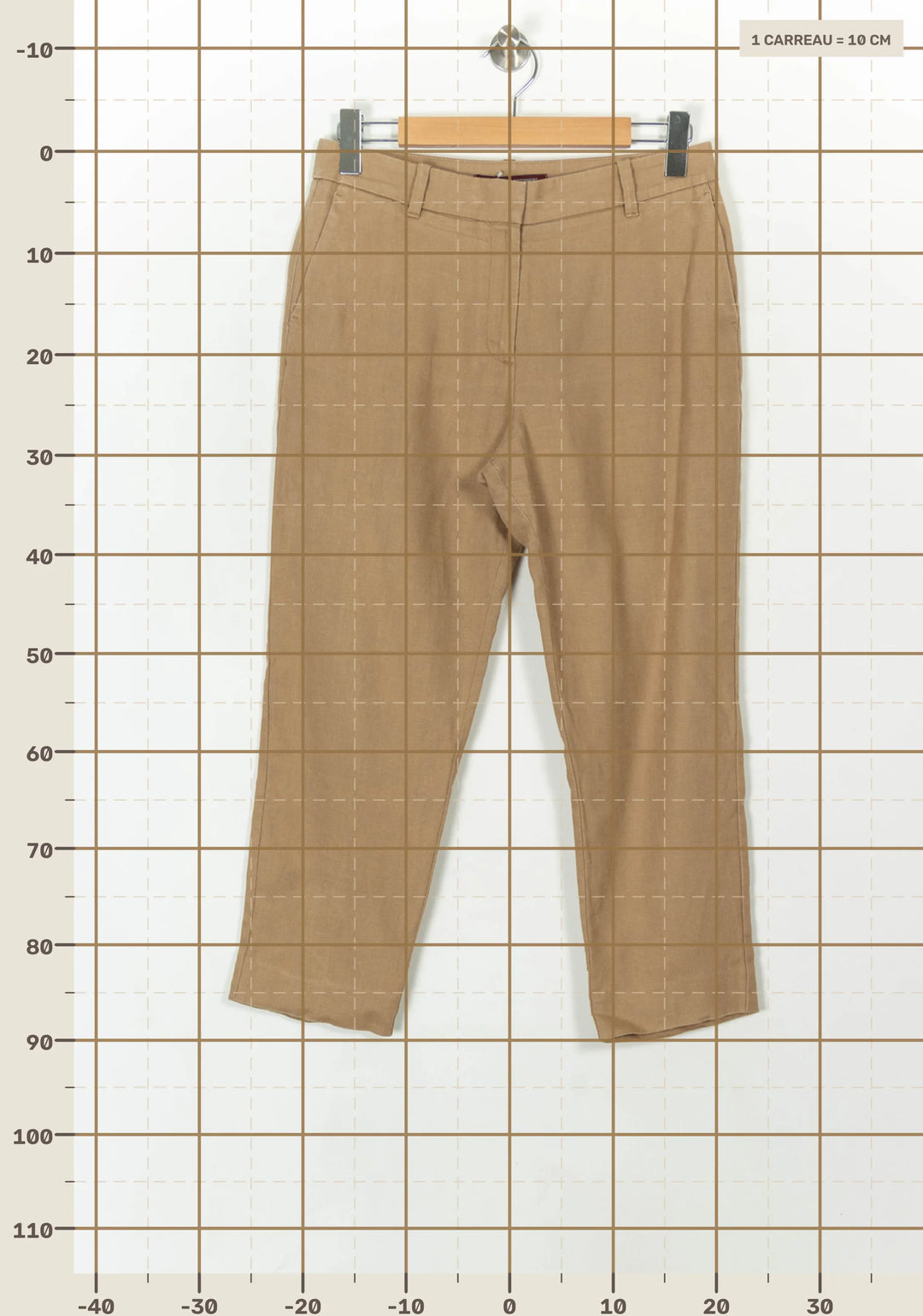 Pantalon Beige - Taille M/38 de la marque Comptoir des Cotonniers | PARAD119126 - Vendu par Paradigme - Image 4