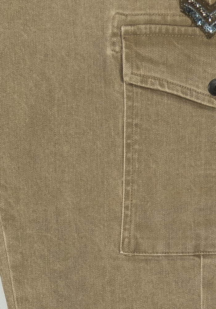 Pantalon Cargo Beige - Taille XS/34 de la marque IKKS | PARAD119130 - Vendu par Paradigme - Image 3
