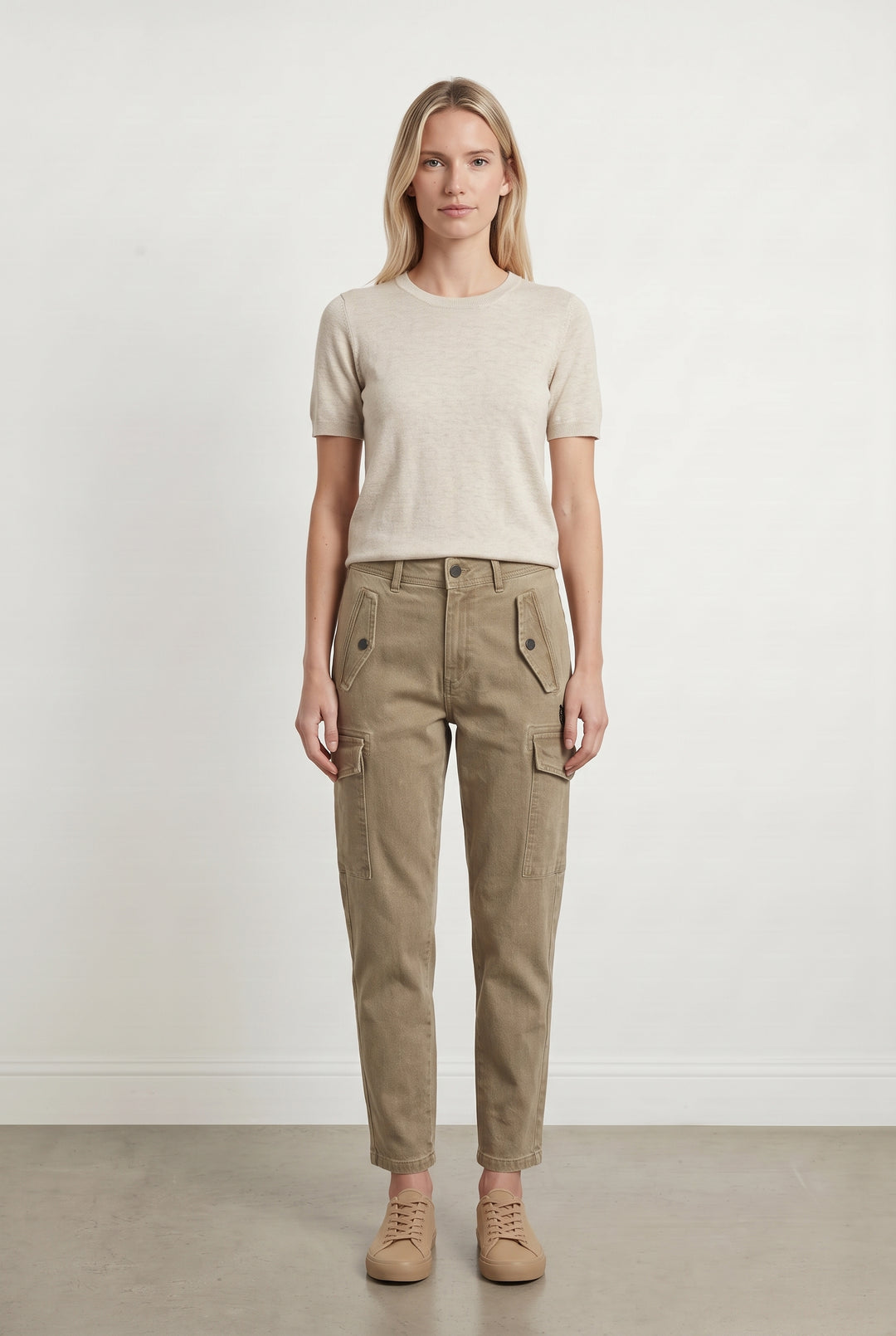 Pantalon Cargo Beige - Taille XS/34 de la marque IKKS | PARAD119130 - Vendu par Paradigme - Image 1